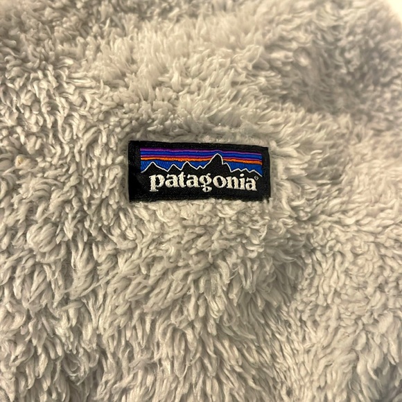 PATAGONIA GRAY Fleece Pullover 3/4 Zip Furry SIZE XL (14) - Picture 4 of 6